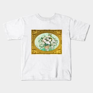 PANTONE VAN GOGH - Still Life: Vase with Pink Roses Kids T-Shirt